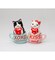 Ceramic Valentine Teacup Cat Salt and Pepper Shakers, Cat Lovers' Gift, Galentine's Day Gift, Valentine's Day Decor
